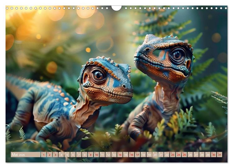 Produktbild: Dino-Babys (Wandkalender 2026 DIN A3 quer), CALVENDO Monatskalender