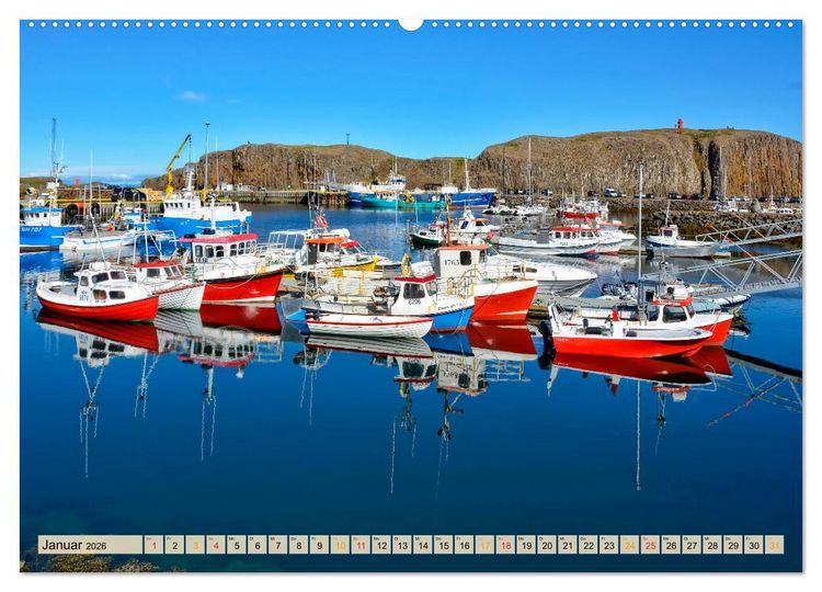Produktbild: Sch&ouml;ne H&auml;fen zwischen Island und Barbados (Wandkalender 2026 DIN A2 quer), CALVENDO Monatskalender
