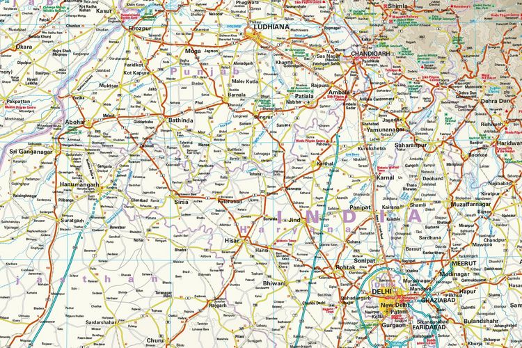 Produktbild: Reise Know-How Landkarte Indien, Nordwest / India, Northwest (1:1.300.000)