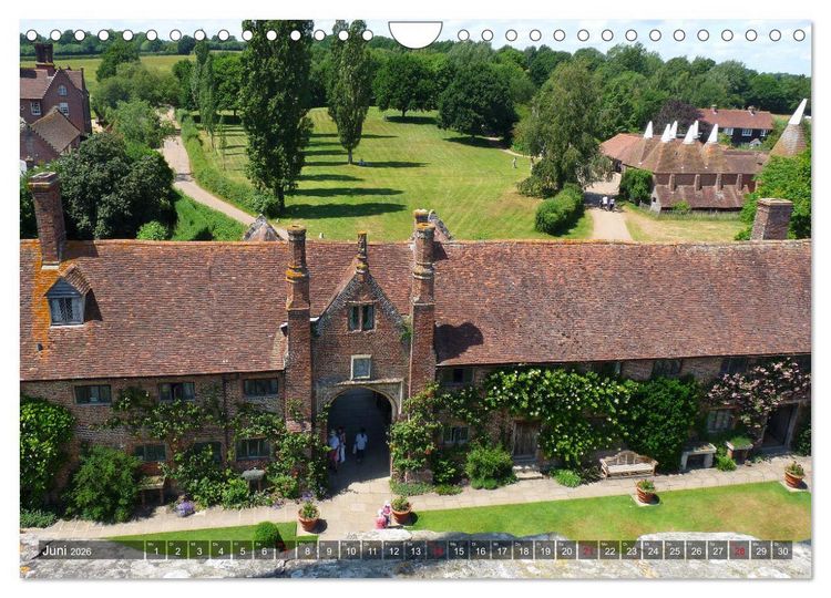 Produktbild: Schl&ouml;sser und G&auml;rten in England (Wandkalender 2026 DIN A4 quer), CALVENDO Monatskalender
