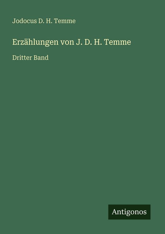 Produktbild: Erz&auml;hlungen von J. D. H. Temme
