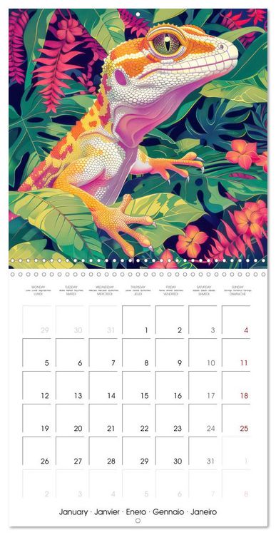 Produktbild: Animals - Jungle life (Wall Calendar 2026 12 &times; 12 Inch) CALVENDO 12 Month Wall Calendar