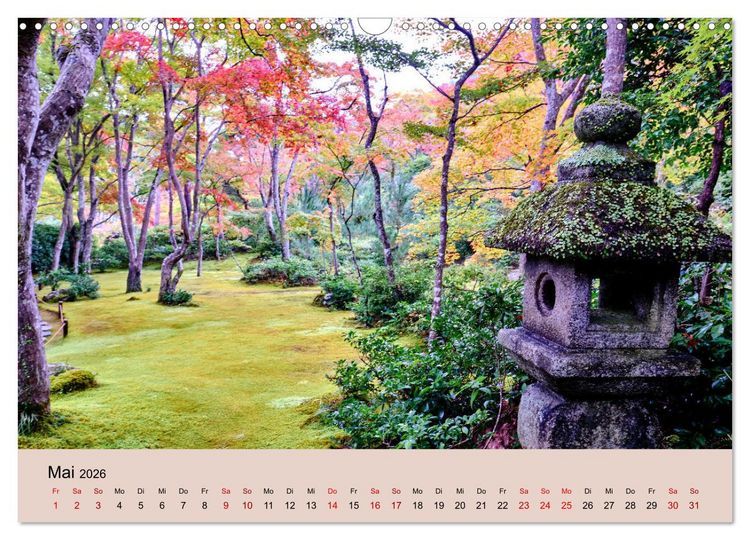 Produktbild: Japan im Herbst (Wandkalender 2026 DIN A3 quer), CALVENDO Monatskalender