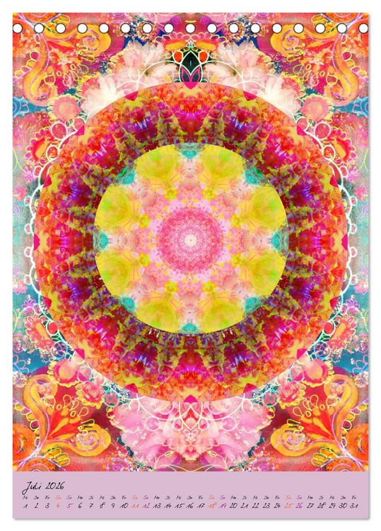 Produktbild: BLUMEN MANDALAS (Tischkalender 2026 DIN A5 hoch), CALVENDO Monatskalender