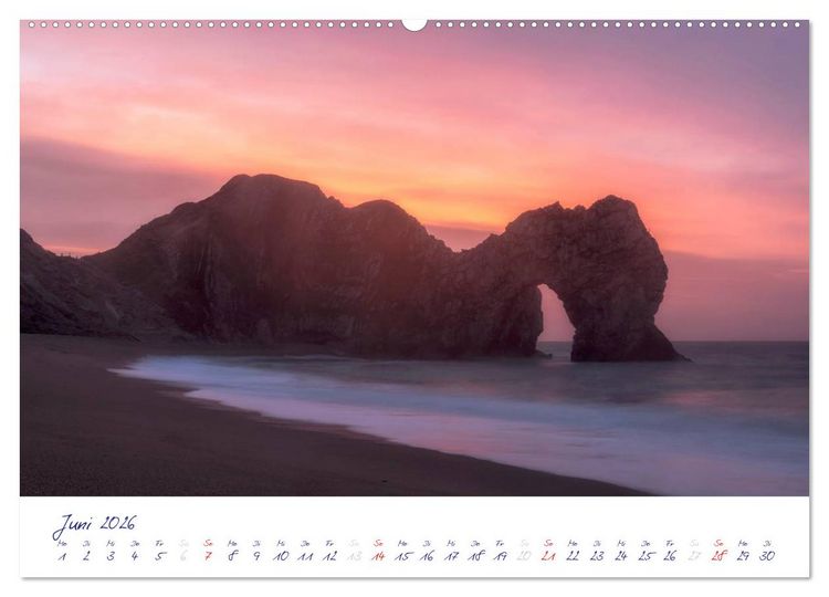Produktbild: Jurassic K&uuml;ste - S&uuml;dengland (hochwertiger Premium Wandkalender 2026 DIN A2 quer), Kunstdruck in Hochglanz