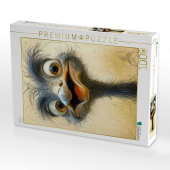 Produktbild: CALVENDO Puzzle Strau&szlig; | 1000 Teile Lege-Gr&ouml;&szlig;e 64x48cm Foto-Puzzle f&uuml;r gl&uuml;ckliche Stunden