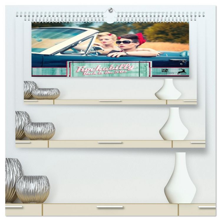 Produktbild: Rockabilly - Back to the 50s (hochwertiger Premium Wandkalender 2026 DIN A2 quer), Kunstdruck in Hochglanz