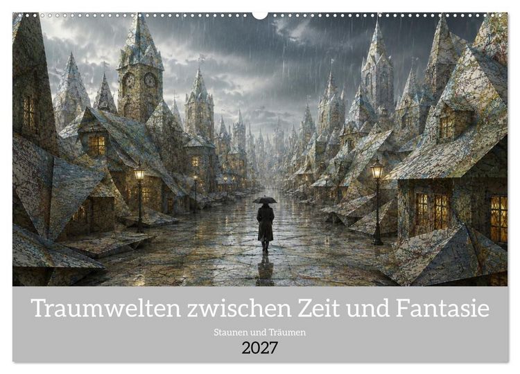 Produktbild: Traumwelten zwischen Zeit und Fantasie (Wandkalender 2027 DIN A2 quer), CALVENDO Monatskalender
