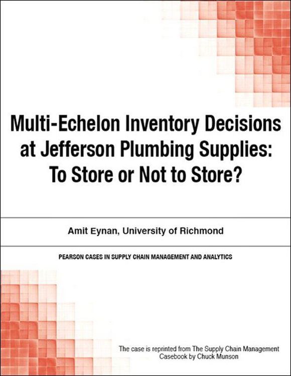 Produktbild: Multi-Echelon Inventory Decisions at Jefferson Plumbing Supplies