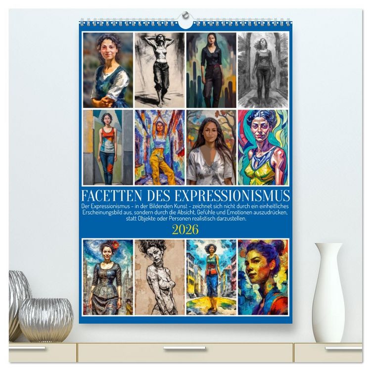 Produktbild: Facetten des Expressionismus (hochwertiger Premium Wandkalender 2026 DIN A2 hoch), Kunstdruck in Hochglanz