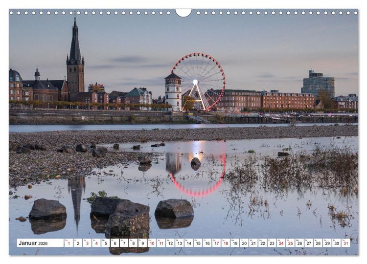 Produktbild: Urbane Impressionen. D&uuml;sseldorf - Moderne Stadt mit gr&uuml;nem Herz. (Wandkalender 2026 DIN A3 quer), CALVENDO Monatskalender