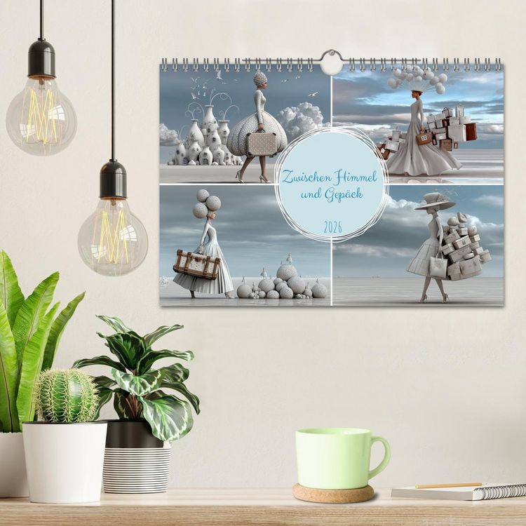Produktbild: Zwischen Himmel und Gep&auml;ck (Wandkalender 2026 DIN A4 quer), CALVENDO Monatskalender