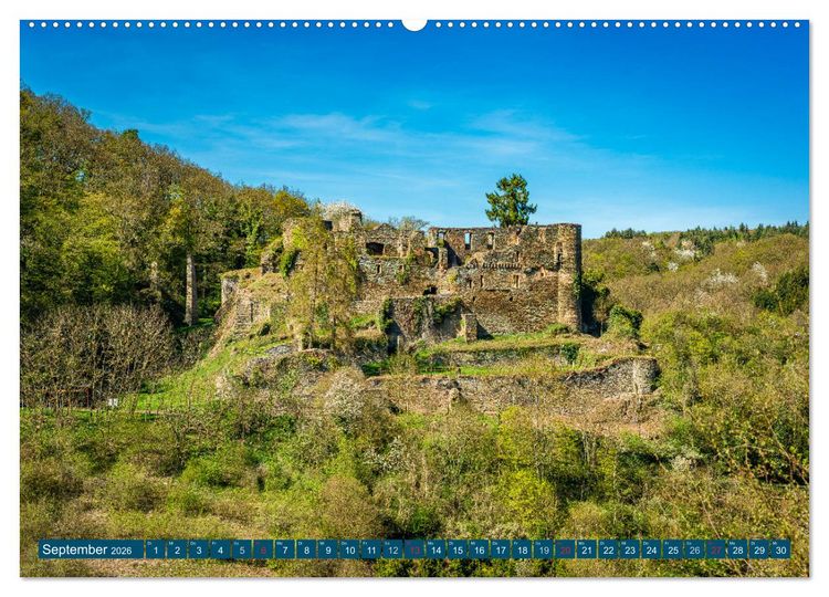 Produktbild: Burgen in Rheinland-Pfalz (hochwertiger Premium Wandkalender 2026 DIN A2 quer), Kunstdruck in Hochglanz