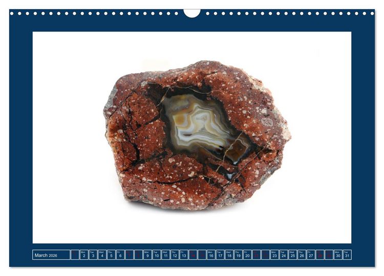 Produktbild: Agates - Polished semi-precious stones (Wall Calendar 2026 DIN A3 landscape), CALVENDO 12 Month Wall Calendar