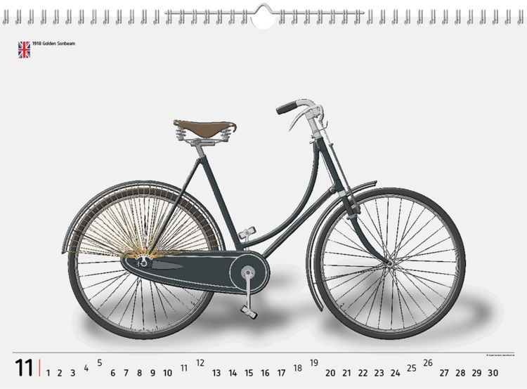 Produktbild: 2023, 12 Fahrradklassiker, Wandkalender