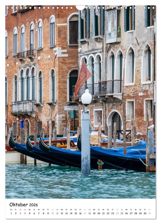 Produktbild: Venedig - Magische Impressionen (Wandkalender 2026 DIN A3 hoch), CALVENDO Monatskalender