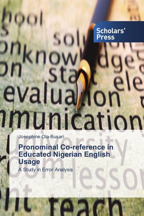 Produktbild: Pronominal Co-reference in Educated Nigerian English Usage