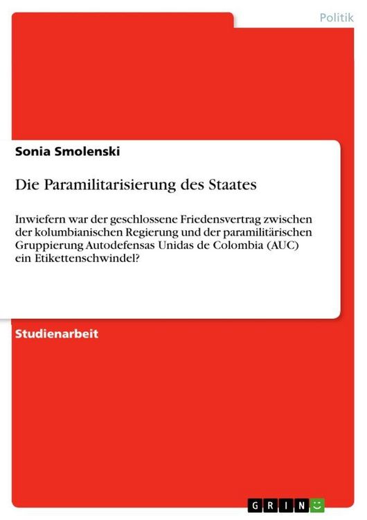 Produktbild: Die Paramilitarisierung des Staates
