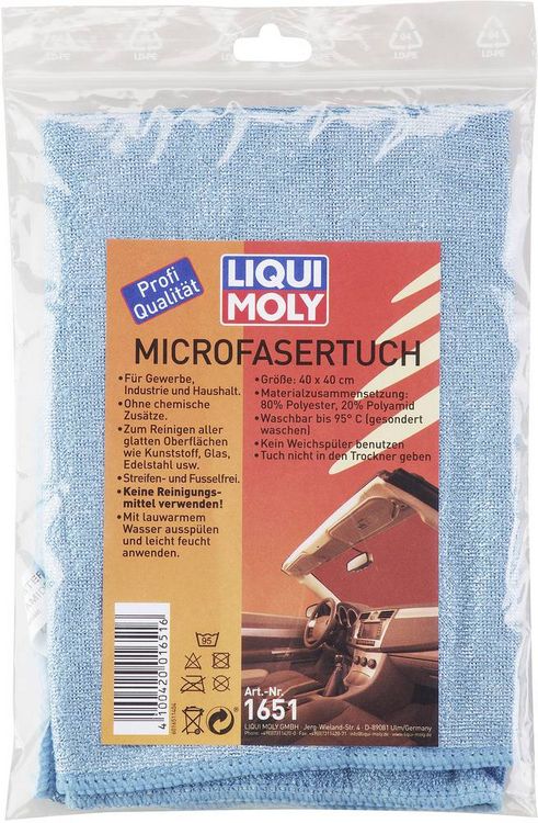 Produktbild: Liqui Moly 1651 Microfasertuch 1 St. (L x B) 40 cm x 40 cm