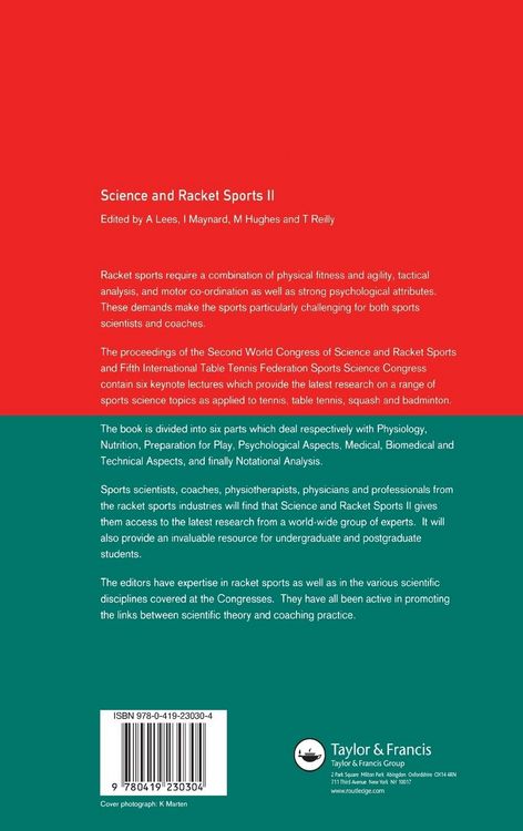 Produktbild: Science and Racket Sports II