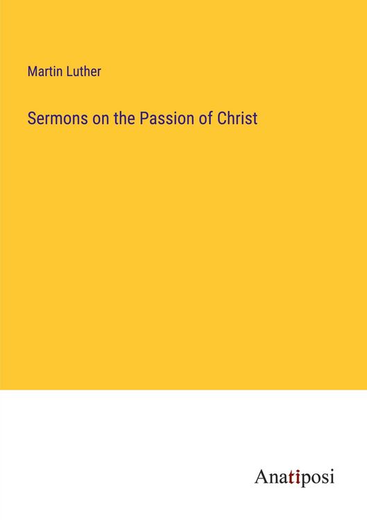 Produktbild: Sermons on the Passion of Christ