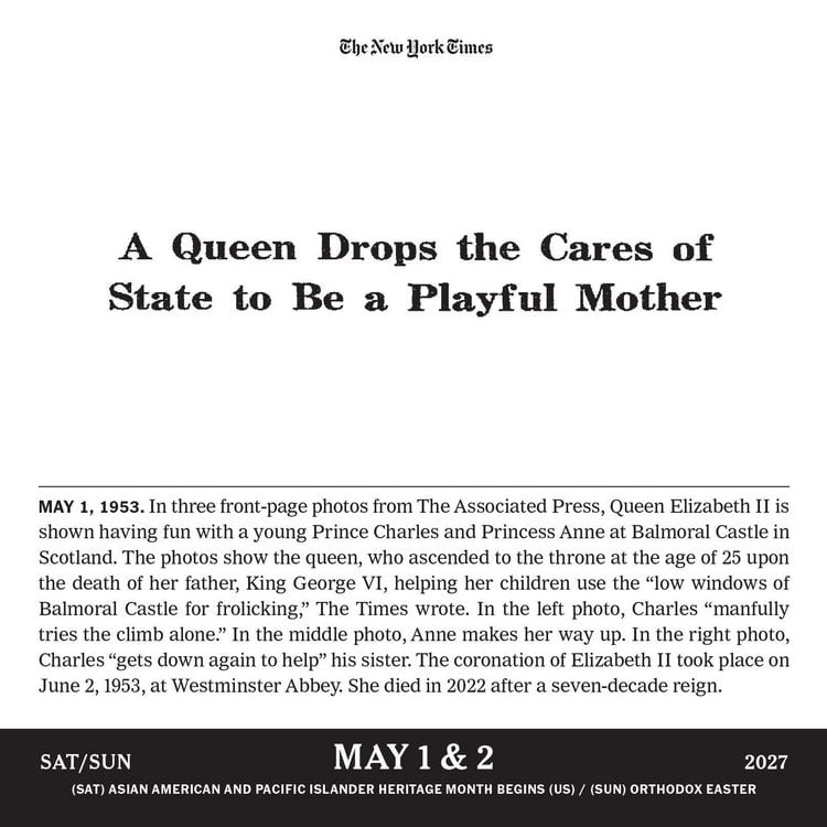 Produktbild: The New York Times Headlines in History Page-A-Day&reg; Calendar 2027