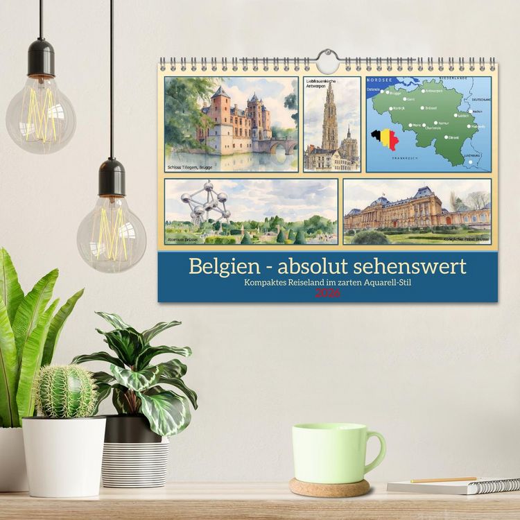 Produktbild: Belgien - absolut sehenswert (Wandkalender 2026 DIN A4 quer), CALVENDO Monatskalender