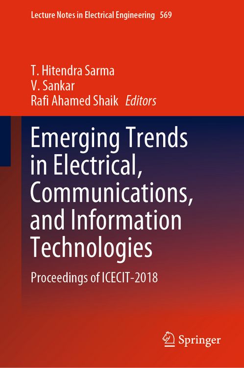 Produktbild: Emerging Trends in Electrical, Communications, and Information Technologies
