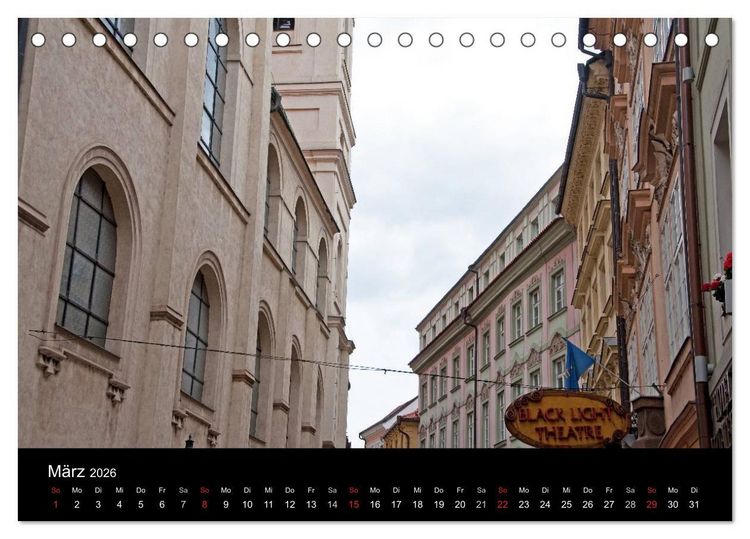 Produktbild: Prager Ansichten (Tischkalender 2026 DIN A5 quer), CALVENDO Monatskalender