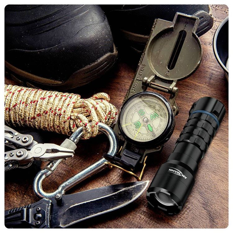 Produktbild: Ansmann LED Taschenlampe Survival TS450RF wiederaufladbar 1600-0710 SMD LED Taschenlampe Li-Ionen Akkus 11.5 h 72 g