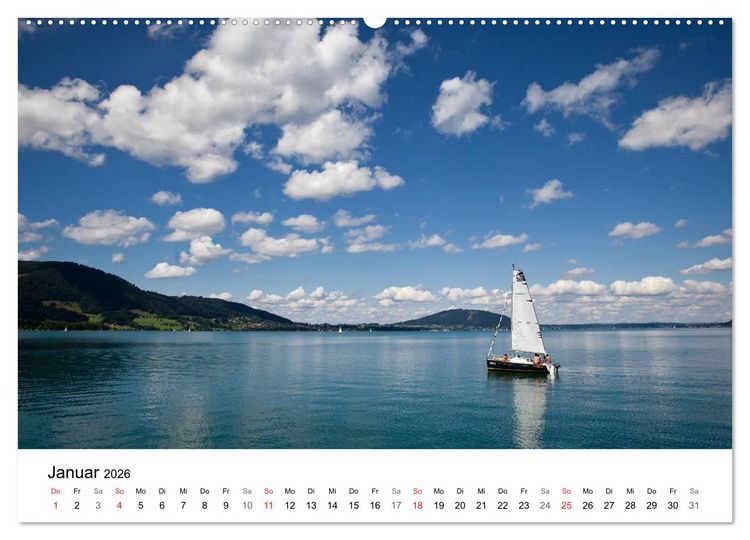 Produktbild: Salzkammergut - Die sch&ouml;nsten Seen Ober&ouml;sterreichs (hochwertiger Premium Wandkalender 2026 DIN A2 quer), Kunstdruck in Hochglanz