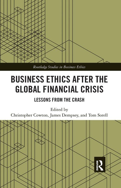 Produktbild: Business Ethics After the Global Financial Crisis