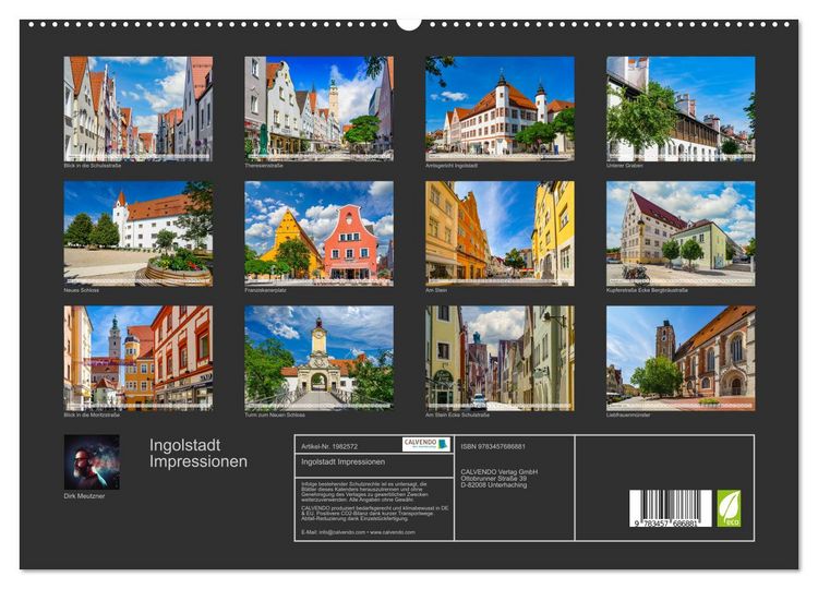 Produktbild: Ingolstadt Impressionen (hochwertiger Premium Wandkalender 2026 DIN A2 quer), Kunstdruck in Hochglanz