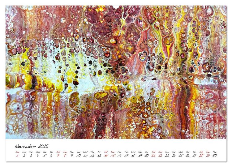 Produktbild: Your abstract colourful year (High Quality Premium Wall Calendar 2026 DIN A2 landscape),CALVENDO 12 Month Wall Calendar
