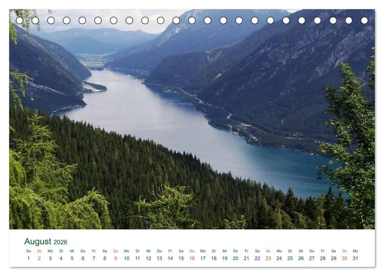 Produktbild: Tirol &ndash; Rund um den Achensee (Tischkalender 2026 DIN A5 quer), CALVENDO Monatskalender