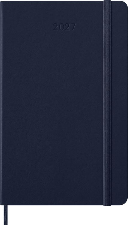 Produktbild: Moleskine 12 Monate Tageskalender 2027, Large/A5, 1 Tag = 1 Seite, Fester Einband, Saphir