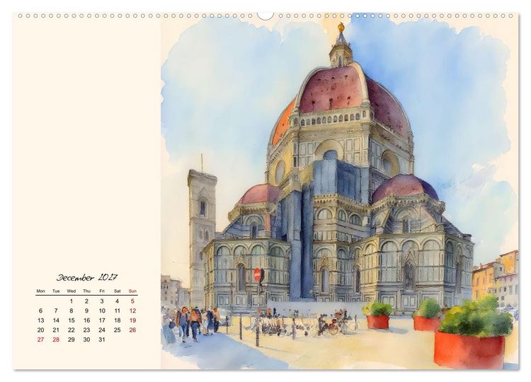 Produktbild: Round trip through Tuscany (High Quality Premium Wall Calendar 2027 DIN A2 landscape),CALVENDO 12 Month Wall Calendar