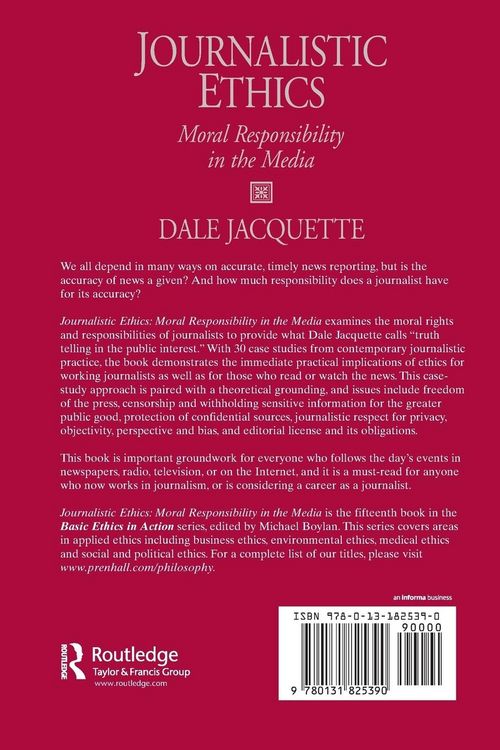 Produktbild: Journalistic Ethics