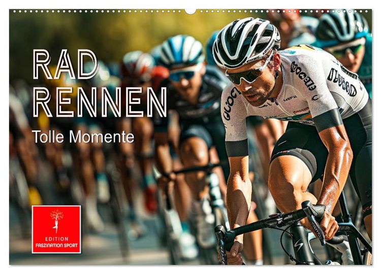 Produktbild: Radrennen - tolle Momente (Wandkalender 2026 DIN A2 quer), CALVENDO Monatskalender