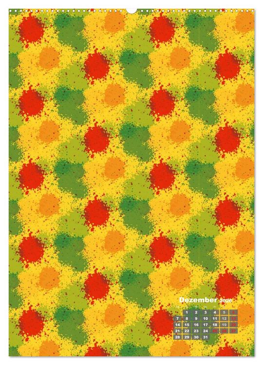 Produktbild: Tapetendesigns &ndash; Strukturen, Muster und Bastelvorlagen (hochwertiger Premium Wandkalender 2026 DIN A2 hoch), Kunstdruck in Hochglanz