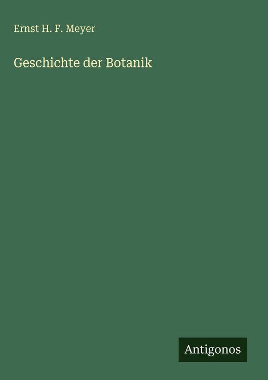 Produktbild: Geschichte der Botanik