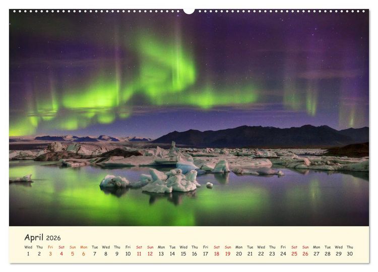 Produktbild: Amazing Nature of Iceland (Wall Calendar 2026 DIN A2 landscape), CALVENDO 12 Month Wall Calendar