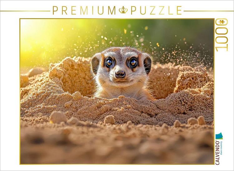 Produktbild: CALVENDO Puzzle Erdm&auml;nnchen | 1000 Teile Lege-Gr&ouml;&szlig;e 64x48cm Foto-Puzzle f&uuml;r gl&uuml;ckliche Stunden