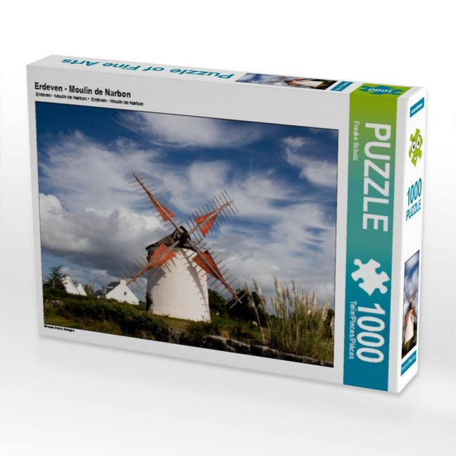 Produktbild: CALVENDO Puzzle Erdeven - Moulin de Narbon | 1000 Teile Lege-Gr&ouml;&szlig;e 64x48cm Foto-Puzzle f&uuml;r gl&uuml;ckliche Stunden