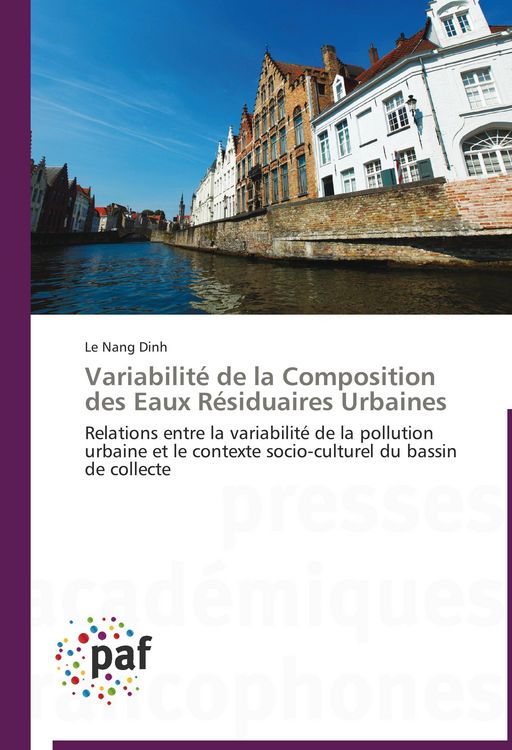 Produktbild: Variabilit&eacute; de la Composition des Eaux R&eacute;siduaires Urbaines