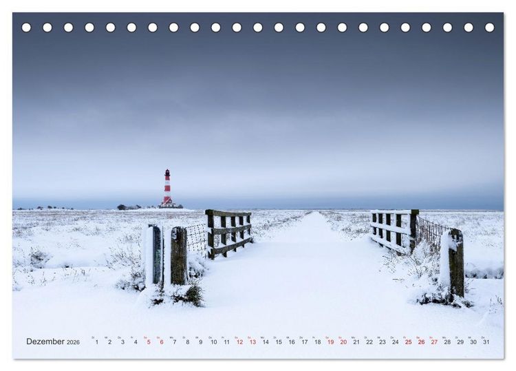 Produktbild: Nordseeurlaub in St. Peter-Ording (Tischkalender 2026 DIN A5 quer), CALVENDO Monatskalender