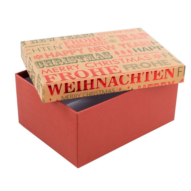 Produktbild: Idena Geschenkbox Frohe Weihnachten / Happy New Year 20x15x9cm