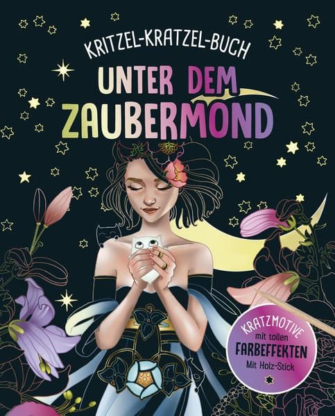 Produktbild: Unter dem Zaubermond - Kritzel-Kratzel-Buch f&uuml;r Kinder ab 7 Jahren