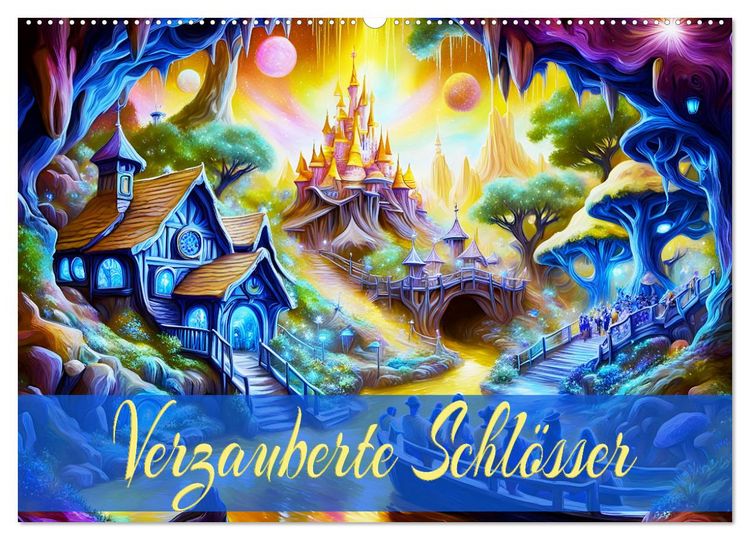 Produktbild: Verzauberte Schl&ouml;sser (Wandkalender 2026 DIN A2 quer), CALVENDO Monatskalender