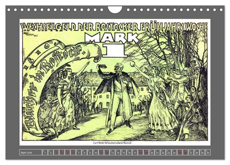 Produktbild: Gru&szlig; aus Rostock (Wandkalender 2026 DIN A4 quer), CALVENDO Monatskalender